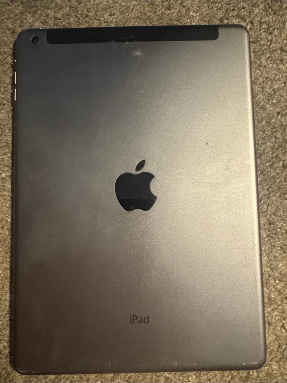 Apple iPad in Space Gray with Black Apple Logo